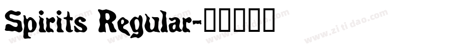 Spirits Regular字体转换